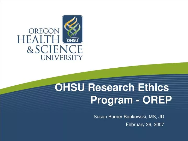 ohsu research ethics program orep