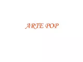arte pop