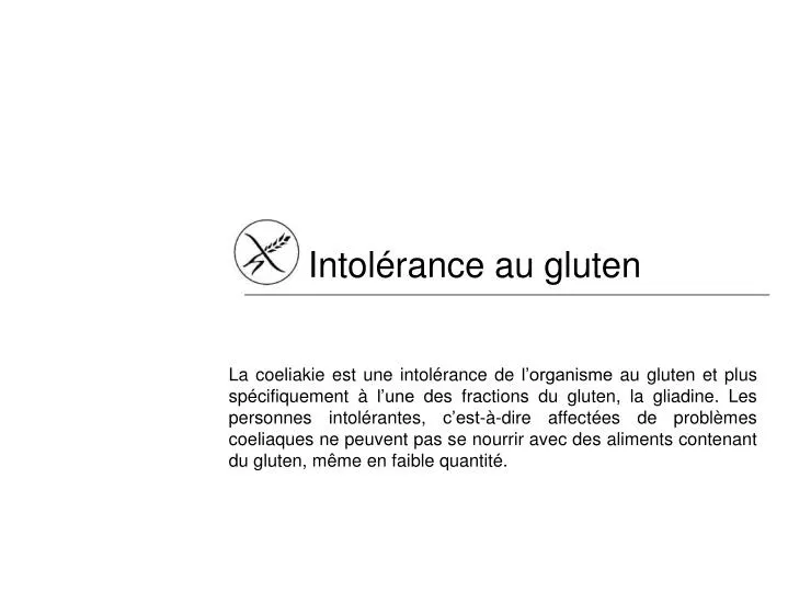 intol rance au gluten