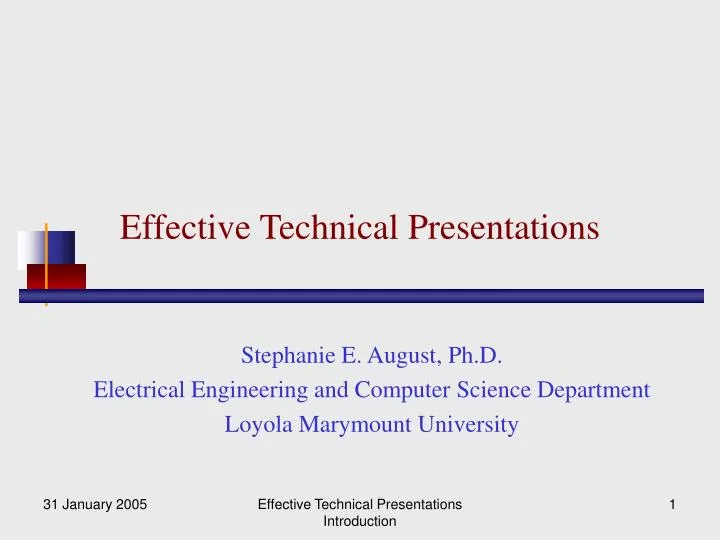effective technical presentations