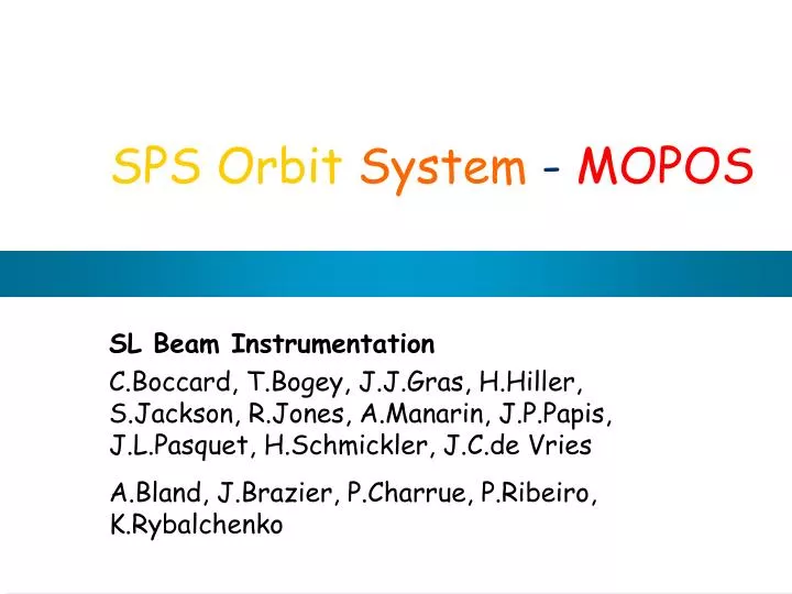 sps orbit system mopos