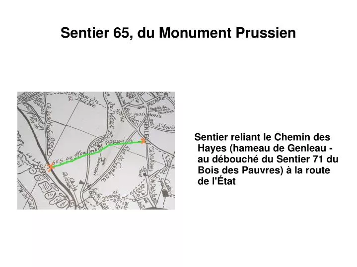 sentier 65 du monument prussien