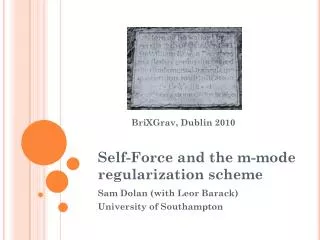 Self-Force and the m-mode regularization scheme