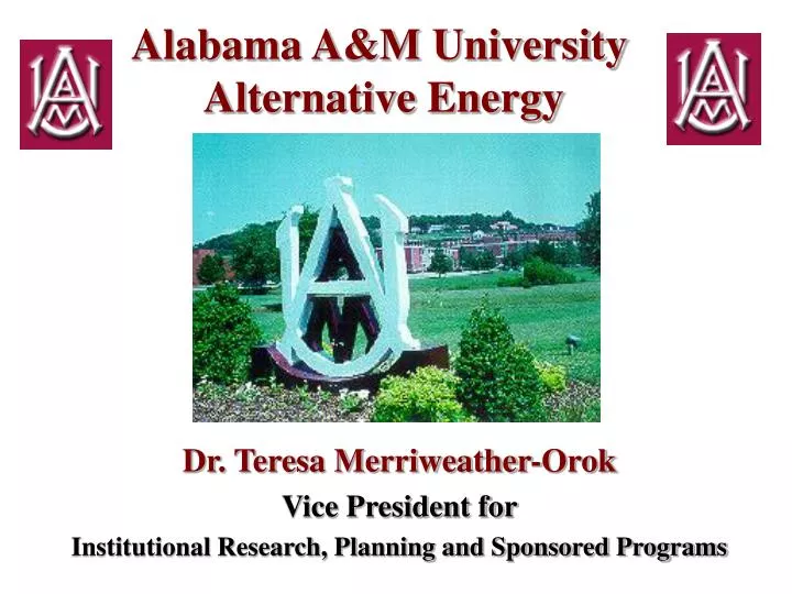 alabama a m university alternative energy