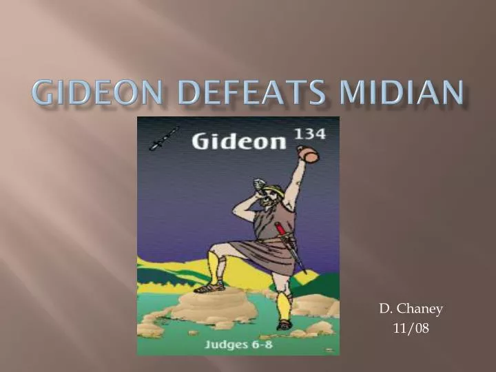 gideon defeats midian