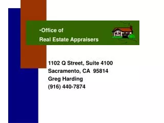 Office of Real Estate Appraisers