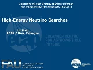 High-Energy Neutrino Searches