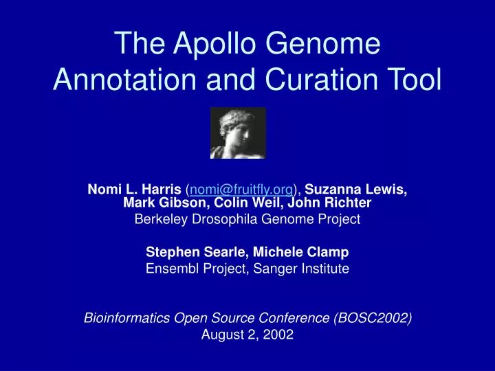 the apollo genome annotation and curation tool