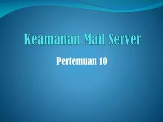 keamanan mail server