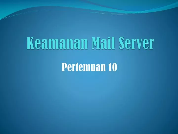 keamanan mail server