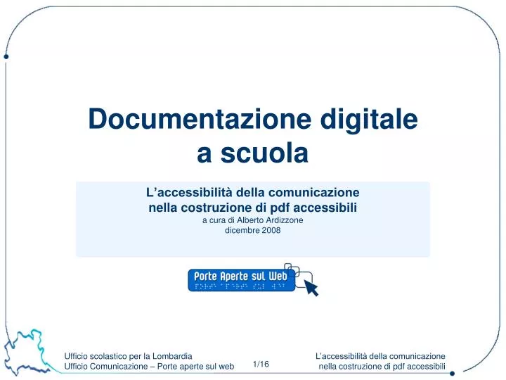 documentazione digitale a scuola