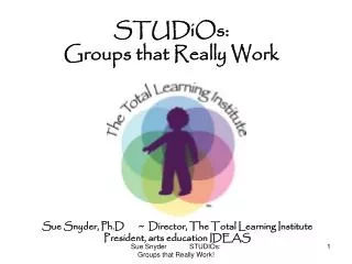 STUDiOs: Groups that Really Work