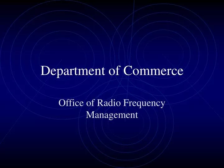 department of commerce