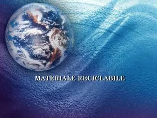 materiale reciclabile