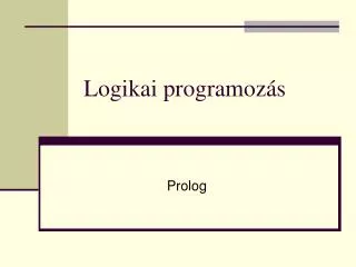 logikai programoz s