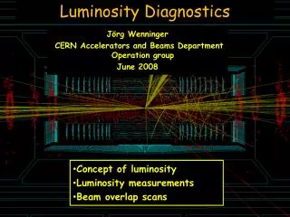 Luminosity Diagnostics