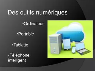 des outils num riques