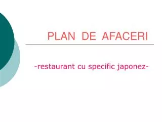 plan de afaceri