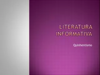 literatura informativa