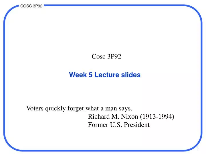 week 5 lecture slides