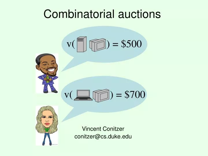 combinatorial auctions