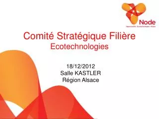 comit strat gique fili re ecotechnologies