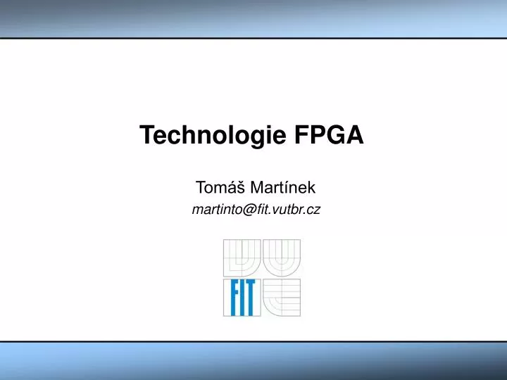 technologie fpga