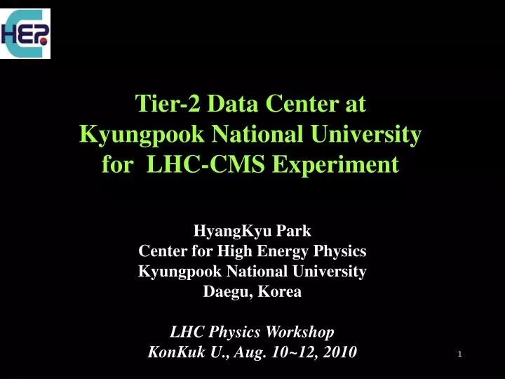 tier 2 data center at kyungpook national university for lhc cms experiment