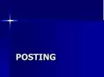 POSTING - slide 1