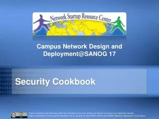 Security Cookbook