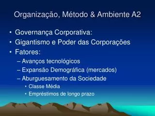 organiza o m todo ambiente a2