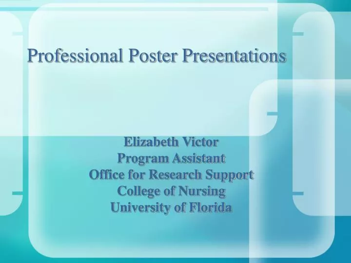 professional poster presentations
