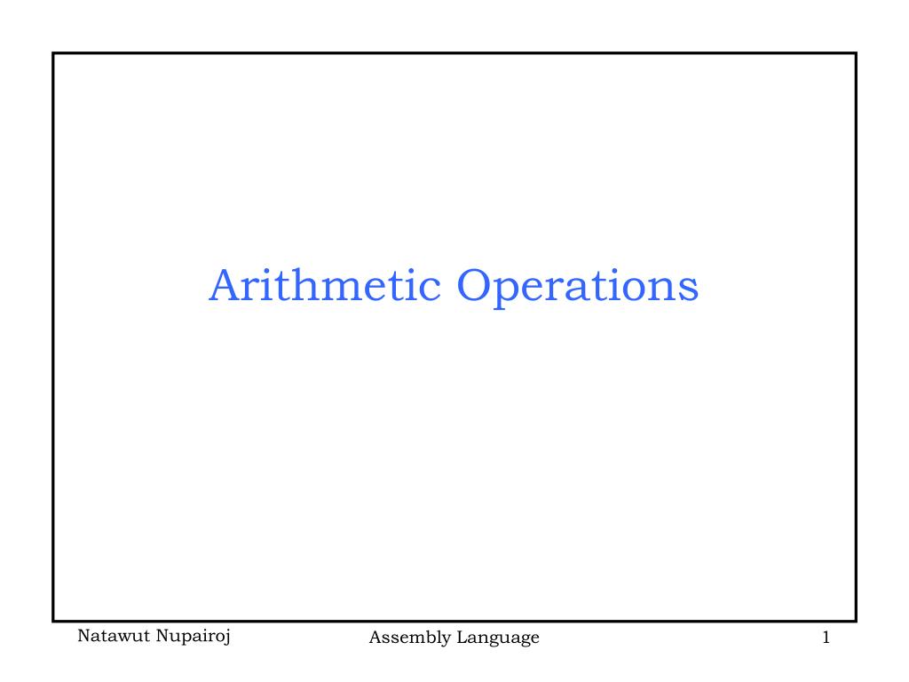 PPT - Arithmetic Operations PowerPoint Presentation, free download - ID ...