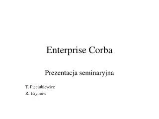 enterprise corba