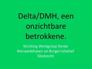 delta dmh een onzichtbare betrokkene