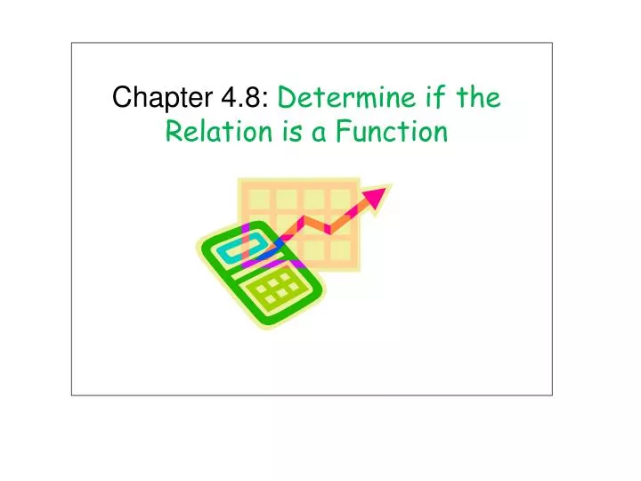HOW TO TELL IF A RELATION IS A FUNCTION! 