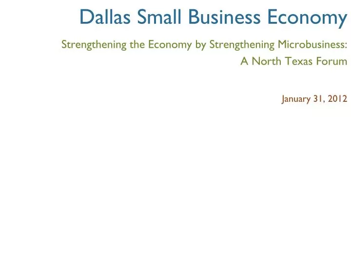 dallas small business economy