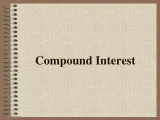 Compound Interest