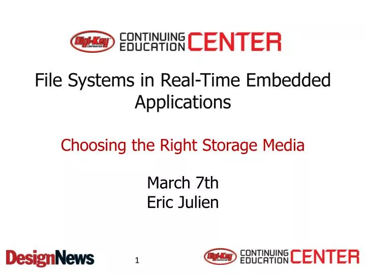 file systems in real time embedded applications