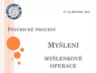 psychick procesy