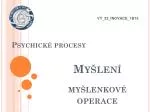 Psychické procesy - slide 1