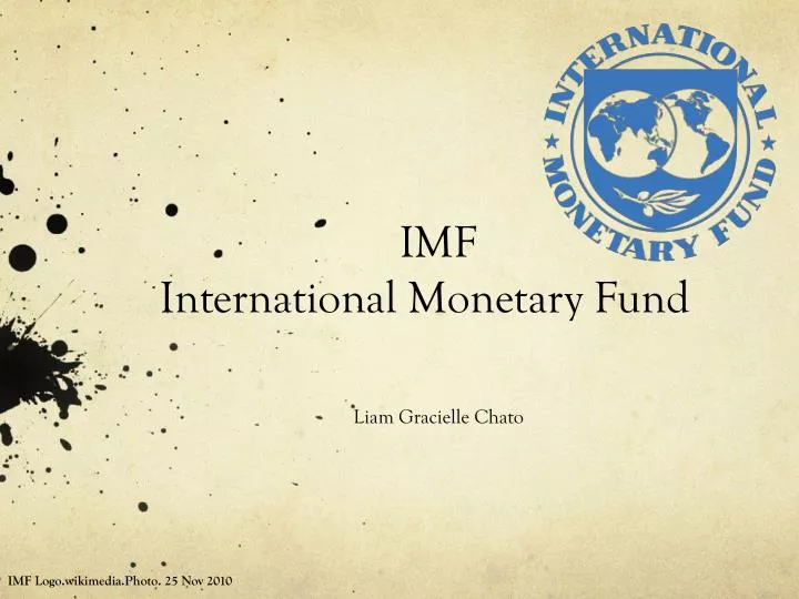 imf international monetary fund liam gracielle chato