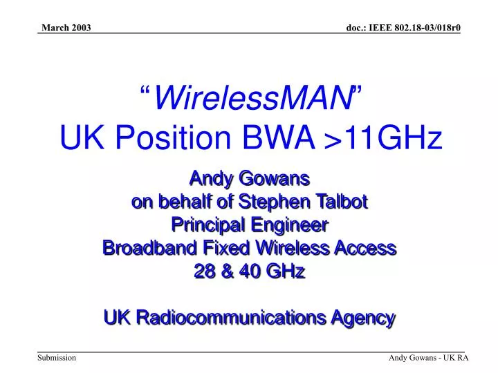 wirelessman uk position bwa 11ghz
