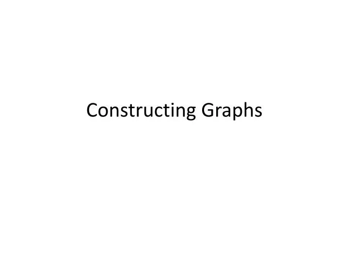 constructing graphs