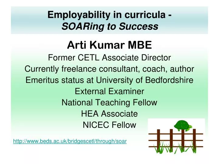 employability in curricula soaring to success