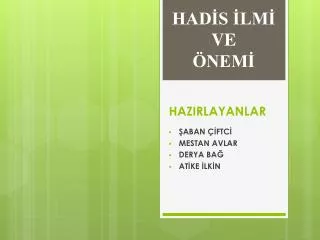 hazirlayanlar