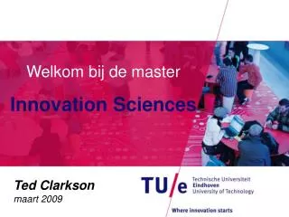 Welkom bij de master Innovation Sciences