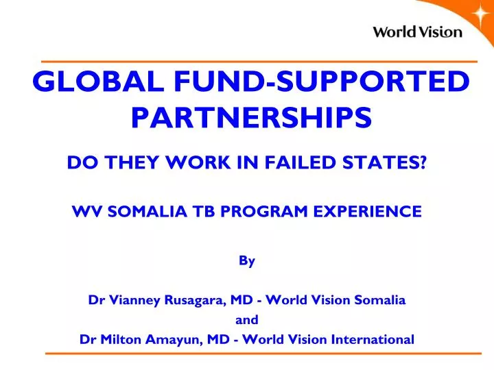 global fund supported partnerships