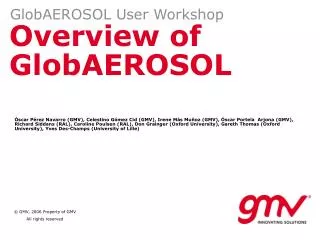 Overview of GlobAEROSOL