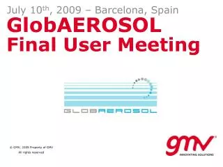 GlobAEROSOL Final User Meeting